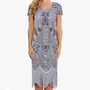 💥NWT Uniq Sense Sequin Art Deco Flapper Dress💥